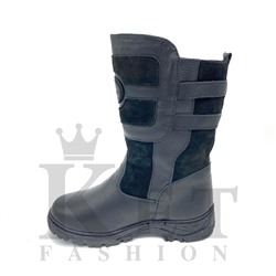 Монголки короткие черные, литая подошва