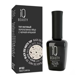 IQ Beauty Матовый топ перепелиное яйцо /  Black Egg Matt, 10 мл 18900