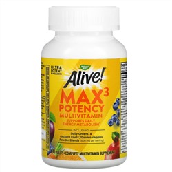 Nature's Way, Alive! Max3 Potency, мультивитамины, 90 таблеток