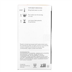 Tazo Teas, Травяной чай, Успокаивающая ромашка, Без кофеина, 20 фильтр-пакетов, 0,91 унции (26 г)
