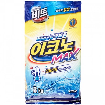 LION BEAT Концентрированный стиральный порошок для стирки в холодной воде 3000 г