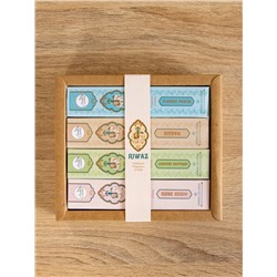 Подарочный набор благовоний «Премиум», без стержня, 4 аромата, 40 аромапалочек с подставкой