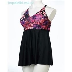 381 F Купальник раздельный платье (52-60)