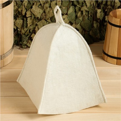 Набор для бани и сауны, 3 предмета: шапка, коврик, рукавица, «Добропаровъ»