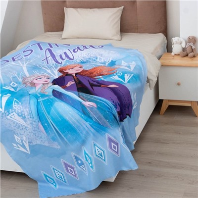 Плед детский «Принцессы» 1.5 сп, 140×210 см, голубое