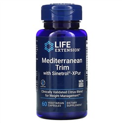 Life Extension, Средиземноморский уход Sinetrol-XPur, 60 вегетарианских капсул