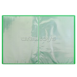 Папка  с 20 вкладышами пластиковая  цвет ассорти