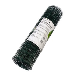 Сетка сварная с ПВХ покрытием, 10×0.5 м, ячейка 50×50 мм, d=1 мм, металл, Greengo