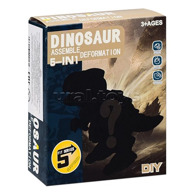 Конструктор "Динозавр" с отверткой, в коробке