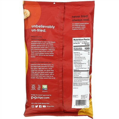 Popchips, Potato Chips, Cajun Honey, 4 oz (113 g)