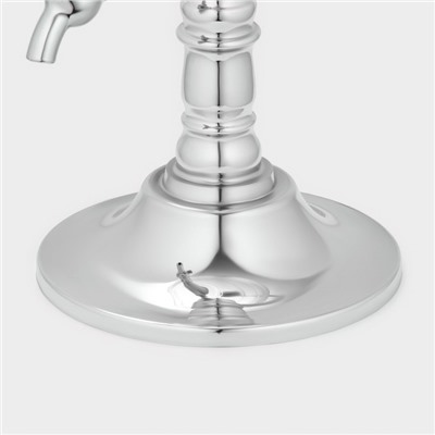 Башня пивная с воронкой «Земной шар», 1.9 л, цвет серебристый