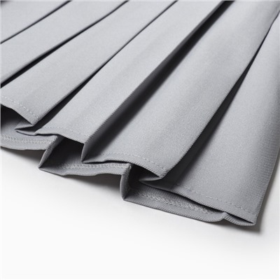 Юбка мини в складку женская MIST Base, размер 46, серая