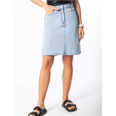 Юбка А-силуэта из эластичного денима