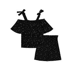 Комплект текстильный для девочек: топ, шорты