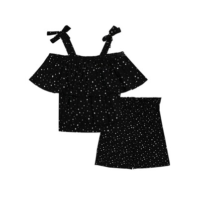 Комплект текстильный для девочек: топ, шорты