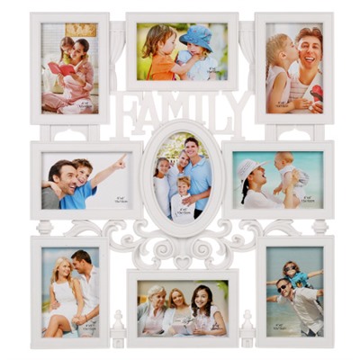 Фоторамка коллаж Семья 47x51 см / XZ-1962 /уп 24/ 9 фото