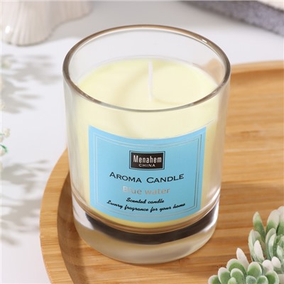 Ароматическая свеча в стакане Aroma Candle, чёрный каштан Бунге, 8×9 см
