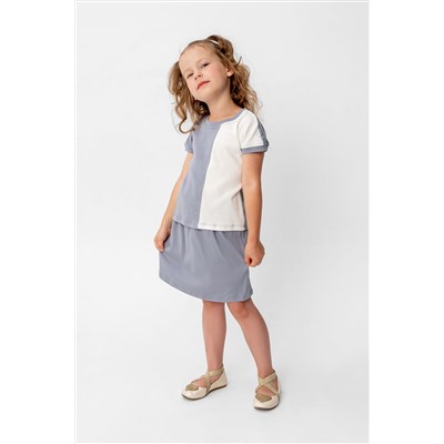 Костюм с юбкой Элис Серый/молочный НАТАЛИ, 876352