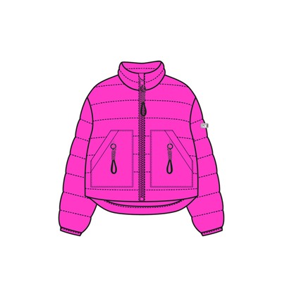 Куртка текстильная с полиуретановым покрытием для девочек