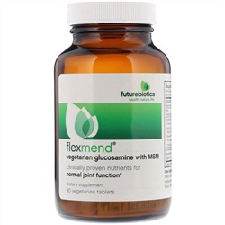 FutureBiotics, FlexMend, вегетарианский глюкозамин с МСМ, 90 вегетарианских таблеток