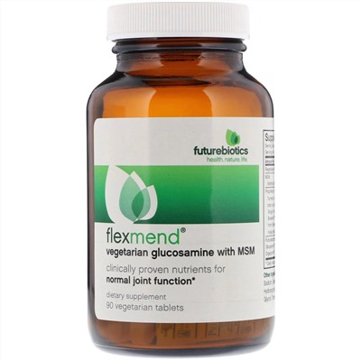 FutureBiotics, FlexMend, вегетарианский глюкозамин с МСМ, 90 вегетарианских таблеток