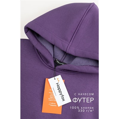 Теплый костюм для девочки из футера с начесом Happyfox