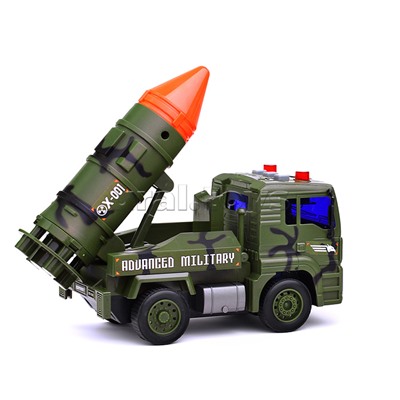 Машина "Военная техника Х-001" с ракетной установкой, в коробке