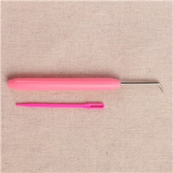 Набор для вязания «Лумы», d=14/19/24/29 см, игла и крючок в комплекте, разноцветный