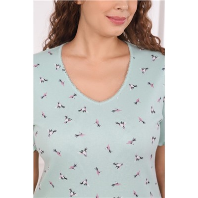 Ночная сорочка Амалия-4 (Зеленый)