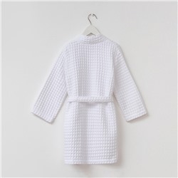 Халат вафельный детский Крошка Я Boho размер 30 (98-104 см), белый, 100% хлопок 290 г/м²