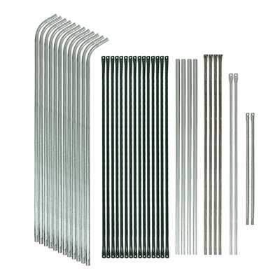 Теплица, 3.7×2.45×2.1 м, оцинкованный металл, профиль d=25 мм, чехол из армированной плёнки 120 мкм