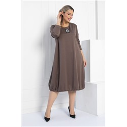 Платье Я жду тебя (кофе) П12313-15