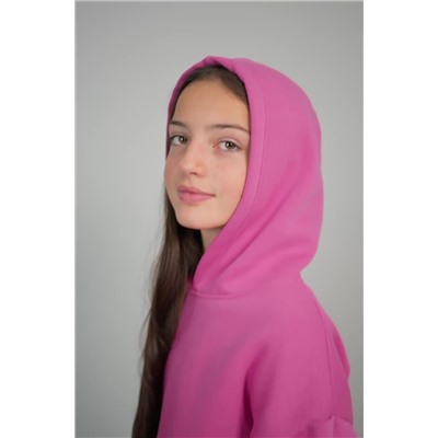 Теплый костюм для девочки из футера с начесом Happyfox