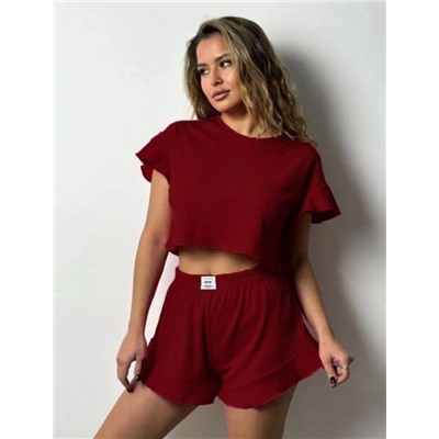 Пижама 83501 (Бордовый)