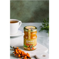 Джем без сахара "Облепиха" / стекло / 210 гр / фитнес / 40 ккал / Солнечная Сибирь
