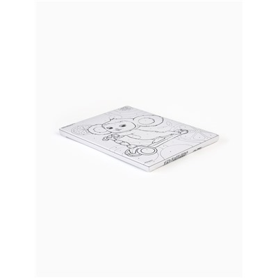 Картина по номерам с подрамником «Чебурашка на самокате», 21×15 см