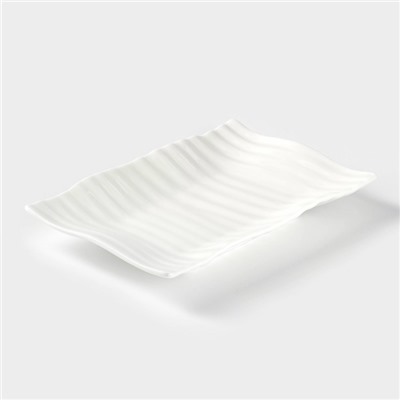 Блюдо Wilmax, 18×11.5 см, фарфор, белое