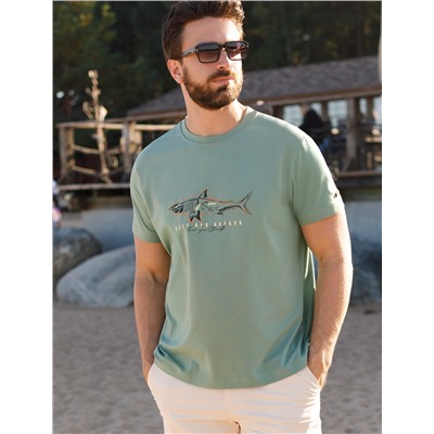 Футболка из премиального хлопка с авторским принтом