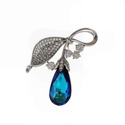 Брошь с кристаллами Swarovski