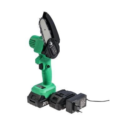 УЦЕНКА Пила цепная аккумуляторная ZITREK GreenSaw 20, 20 В, 2×1.5 Ач, шина 10 см, 5 м/с