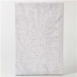 Картина по номерам с подрамником и поталью «Тропики», 20×30 см