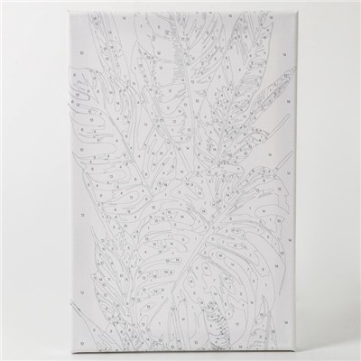 Картина по номерам с подрамником и поталью «Тропики», 20×30 см