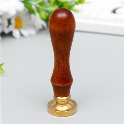 Печать для сургуча с деревянной ручкой «Корона с буквой K», 9×2.5×2.5 см