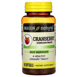 Mason Natural, Cranberry Concentrate, 90 Softgels