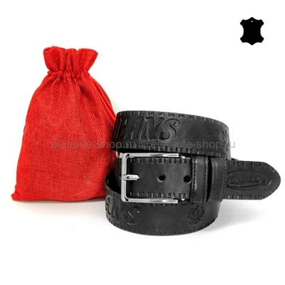 Ремень джинсовый INTERBELT Black 4 см 41905-41906