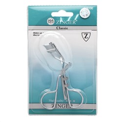 Zinger Зажим для ресниц металлический со сменным блоком / Classic EYE-100 Spare, серебристый 3060