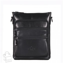 Сумка мужская кожаная кожаный  22332-2Z black Zinimsk