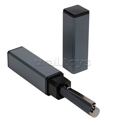 Ручка "Venezia Pragmatico" в тубусе прямоуг. Формы, 1,0 мм, синяя (корпус серый, футляр серый)