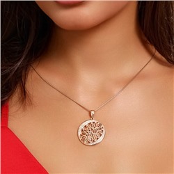 Кулон крупный круглый ювелирная бижутерия коллекция "Дубай" покрытие позолота, вставка: фианиты, цвет: прозрачный, арт.217.341