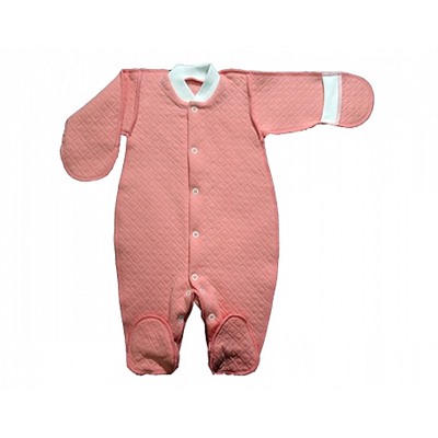 Комбинезон на кнопках, ручки-варежки, швы наружу (ИОК415)